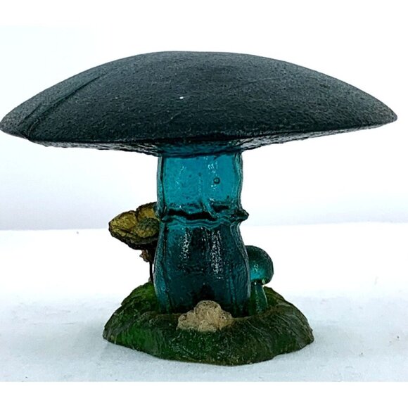 Wondermold Lucite Mushroom Blue Orange Green Figurine 3.5" Tall Vintage - Picture 5 of 9